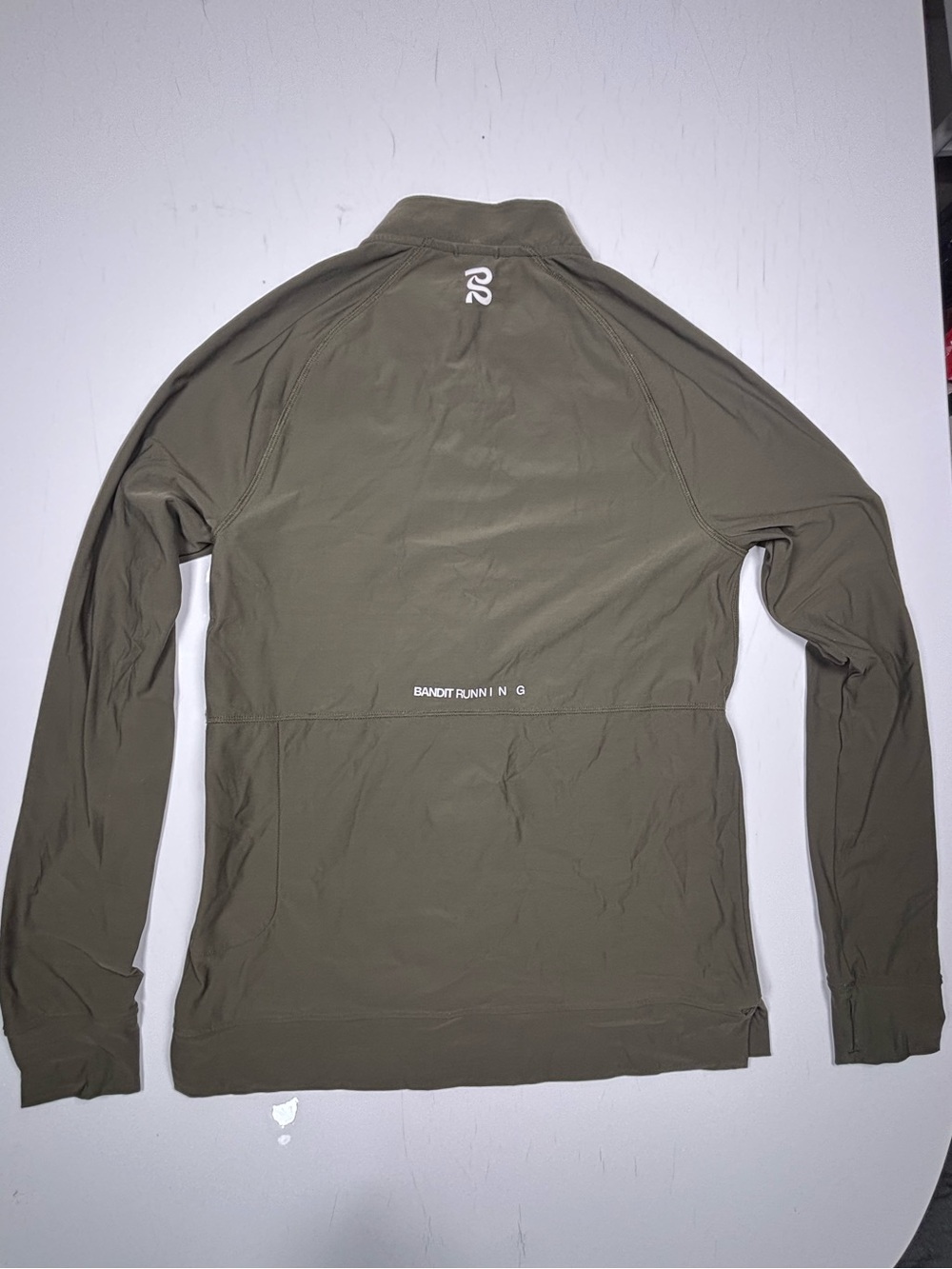 Bandit Men's Olive Green Half-Zip Performance Pullover - Picture 3 of 4